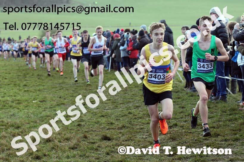 Mens under-17s 2019 British Athletics Inter Counties Cross Country, Prestwood Hall, Loughborough. Photo:  David T. Hewitson/Sports for All Pics